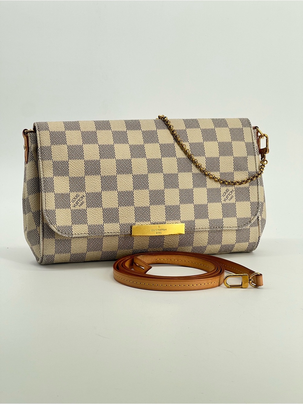 Louis Vuitton Damier Azur Favorite PM Crossbody Bag - Picture 1 of 12